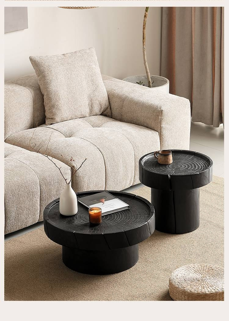 Pine Solid Wood Wabi-Sabi Style Coffee Table