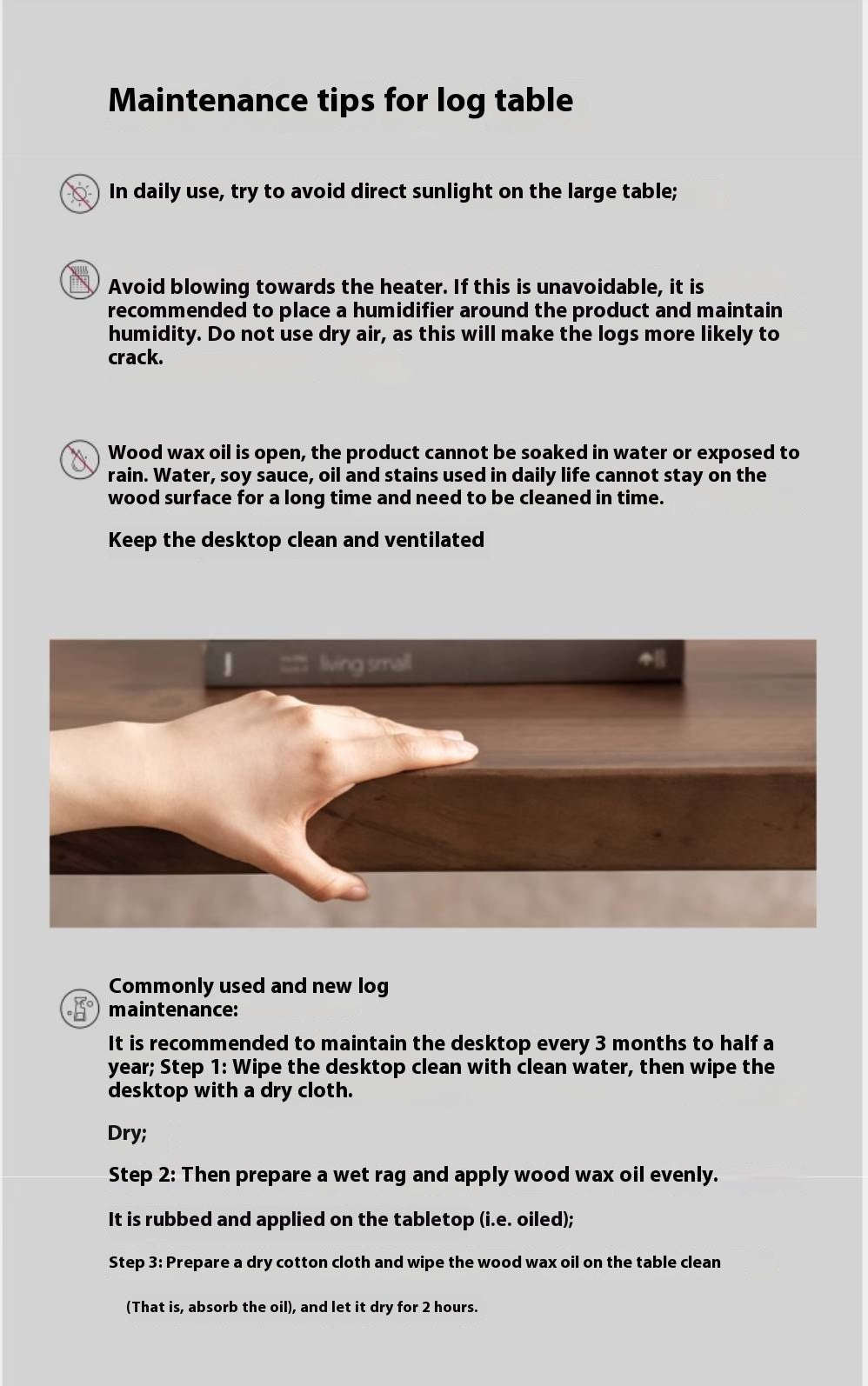 Black Walnut Solid Wood Wabi Sabi Style Coffee Table