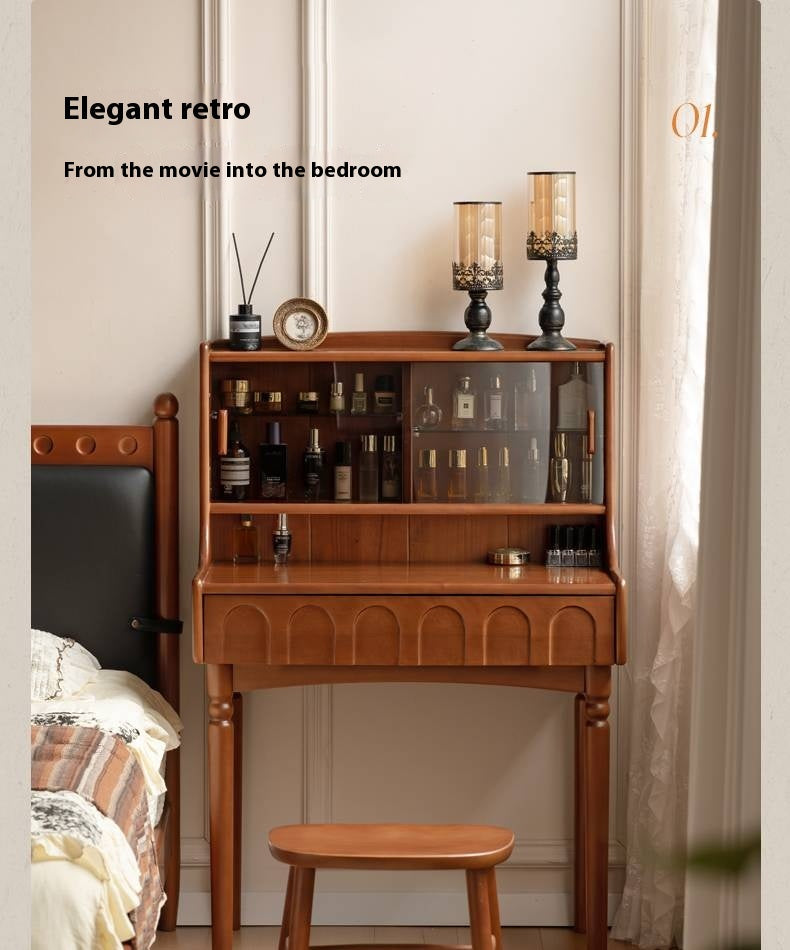 Poplar Solid Wood Multifunctional Makeup Table