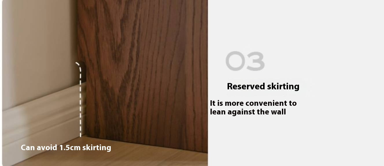 Oak Solid Wood Modern Glass Bookcase Combination