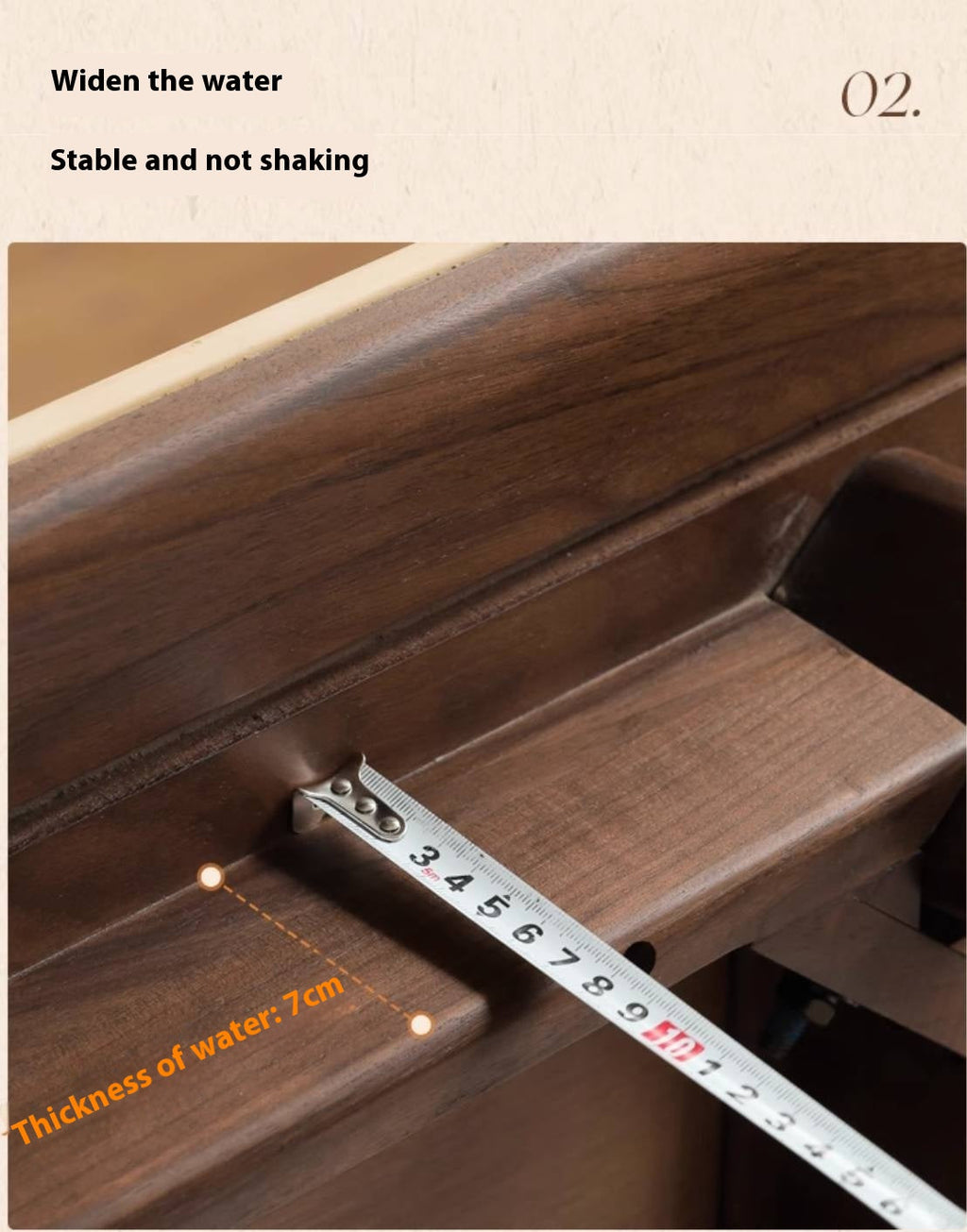 Black Walnut Solid Wood Vintage Rock Plate Dining Table