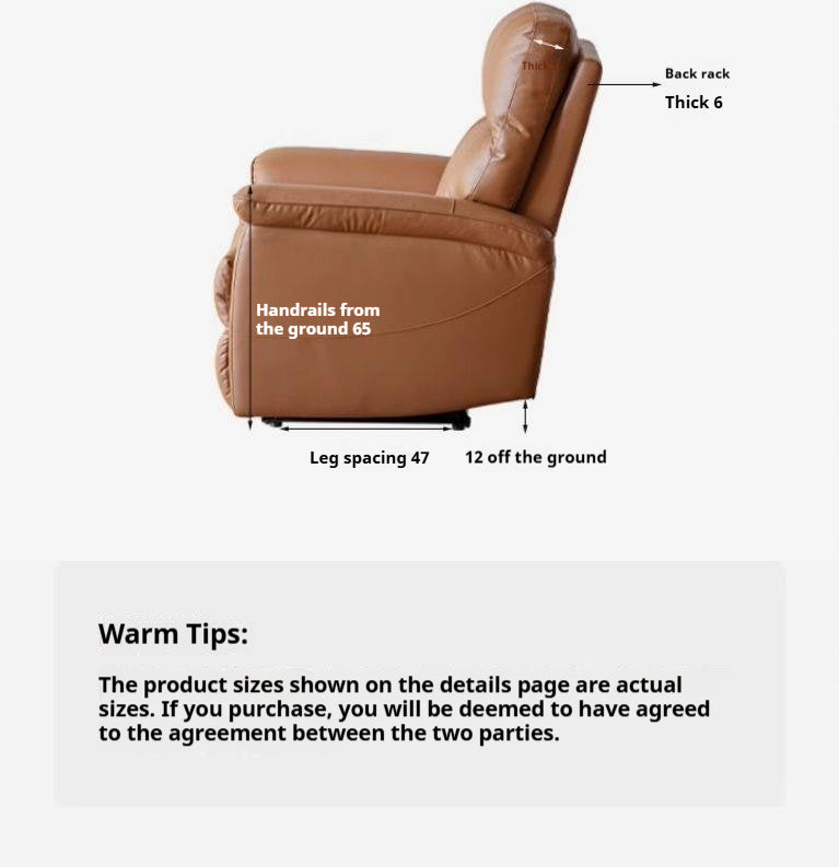 Leather Functional Recliner Electric Sofa