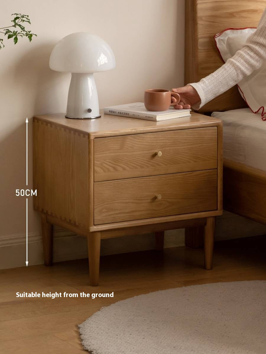 Ash, Cherry Solid Wood Modern Style Nightstand