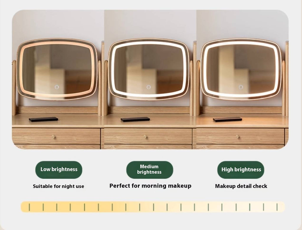 Ash Solid Wood Modern Style Dressing Table Multi Functional
