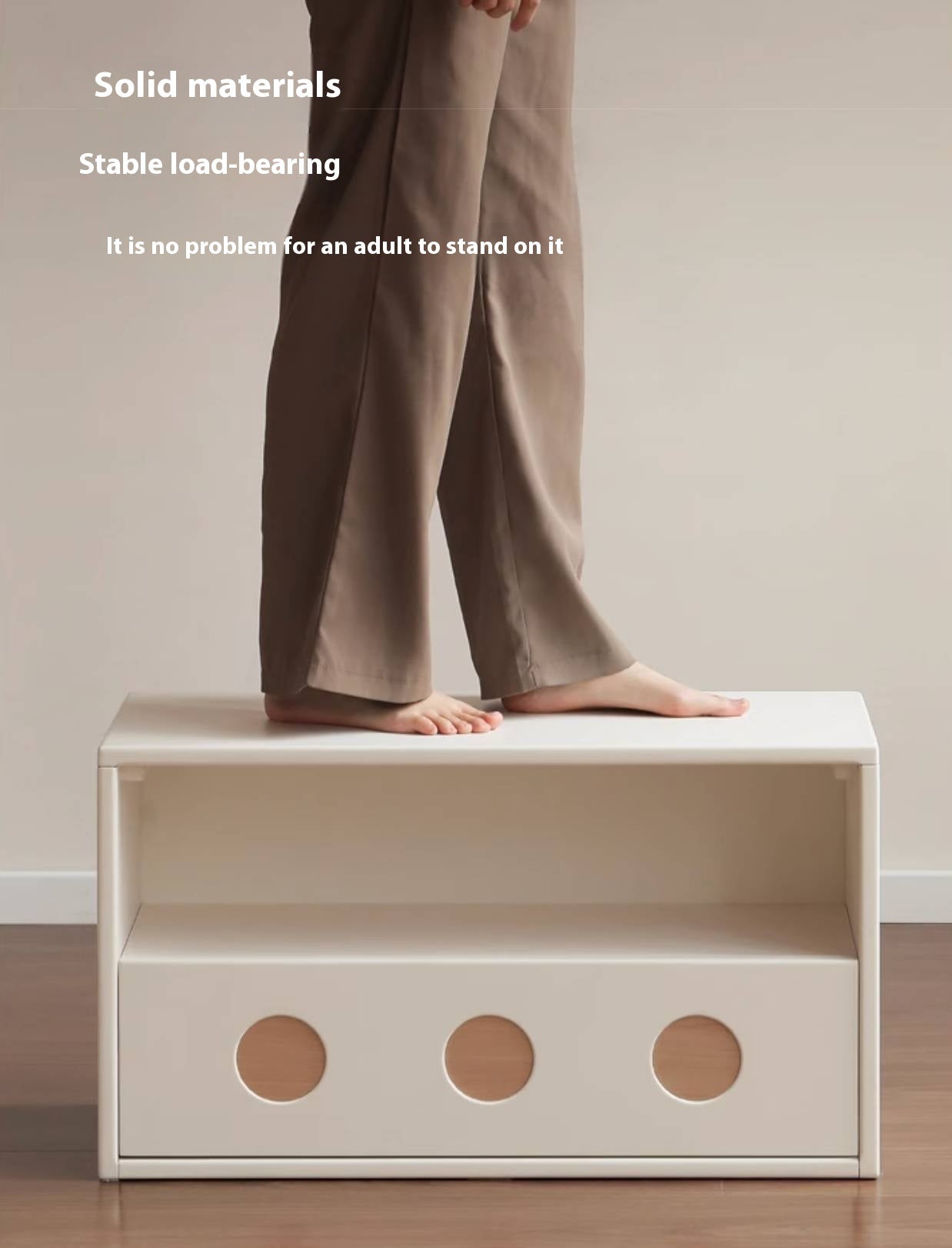 Rubber, Oak Solid wood Module Combination TV Stand.