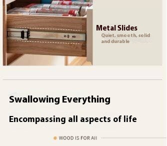 Oak Solid Wood Cream Style Study  Bookcase