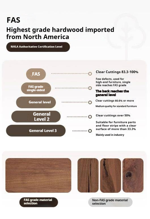 Black Walnut Solid Wood Wabi-Sabi Style Tea Table