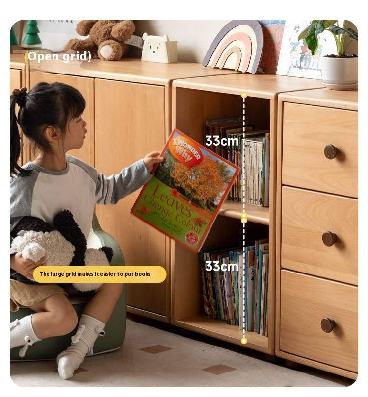 Beech Solid Wood Children's Bucket Cabinet