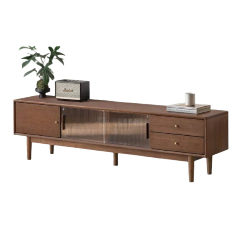 Teak Solid Wood Modern TV Stand