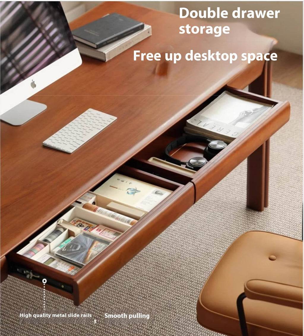 Poplar Solid Wood Antique Style Office Desk