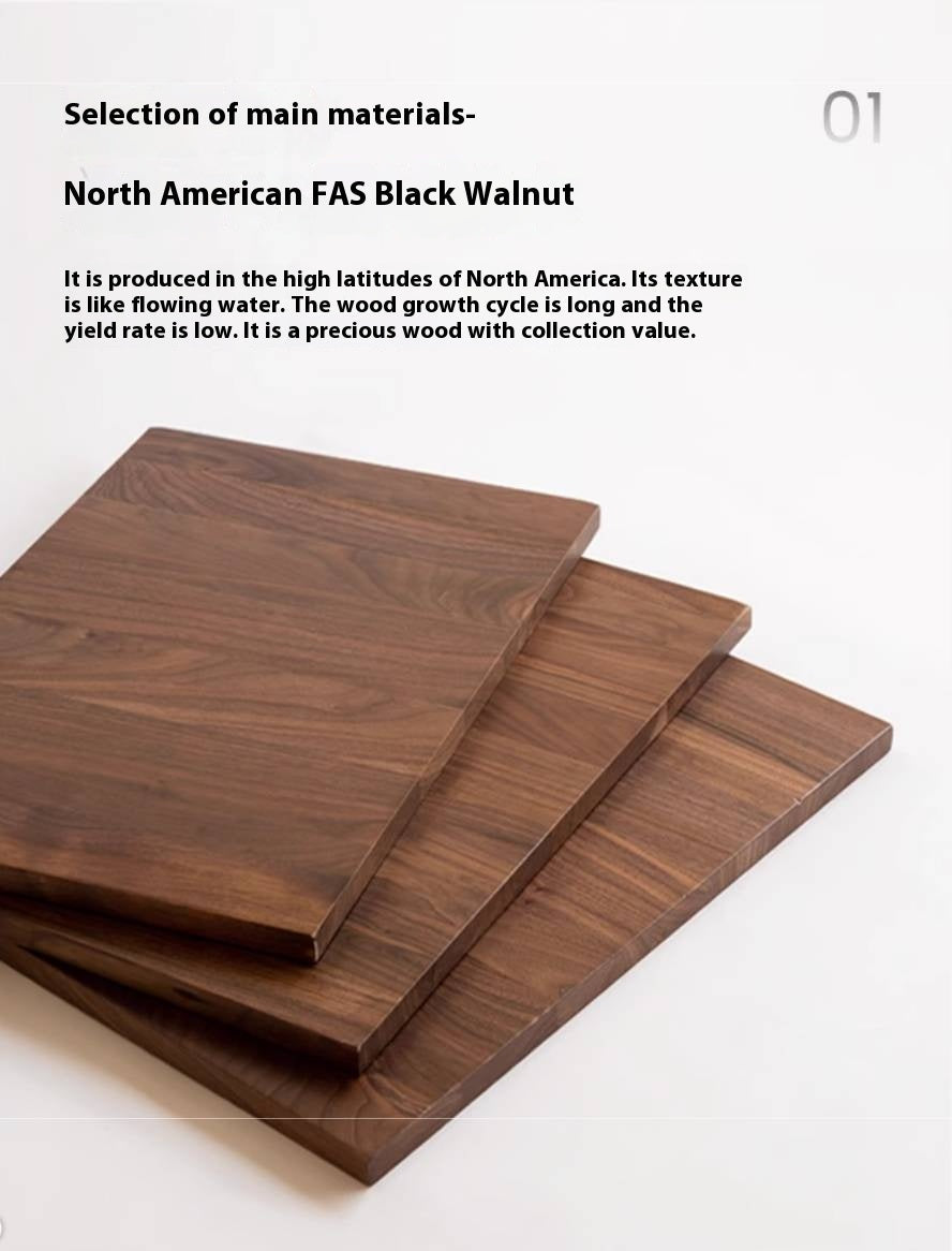Black Walnut, South American Walnut Solid Wood Layer Rack Bookshelf