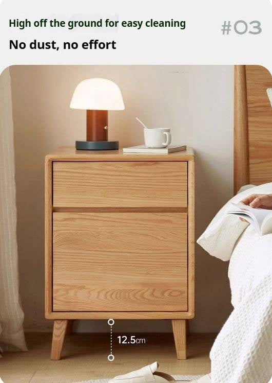 Oak Solid Wood Nordic Style Nightstand
