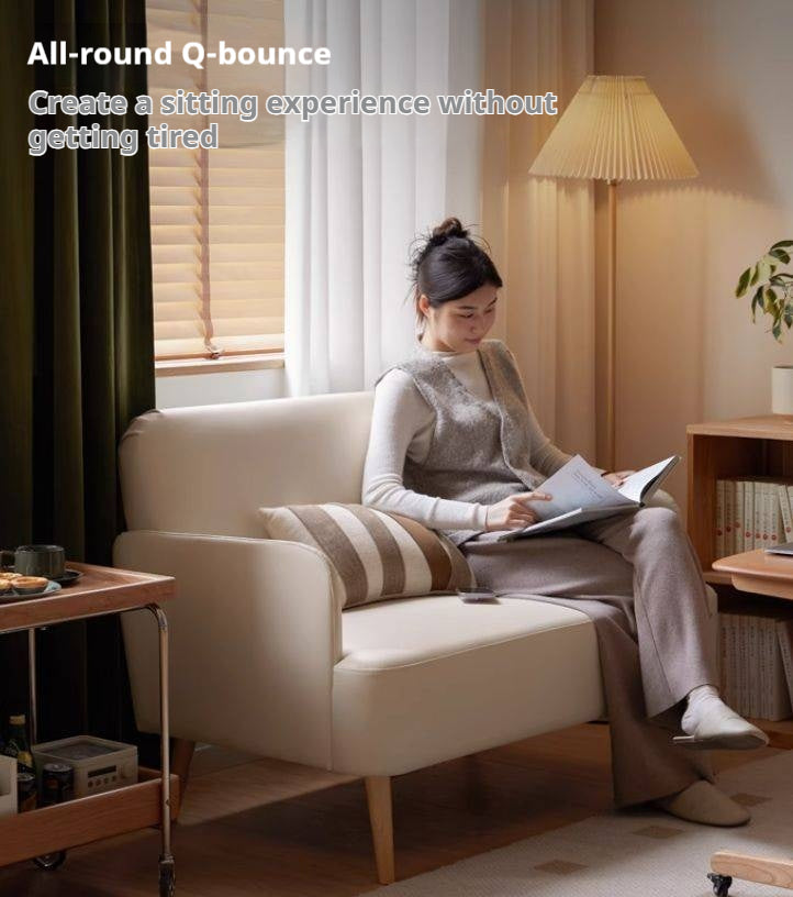 Beech Solid Wood Technology Cloth Sofa