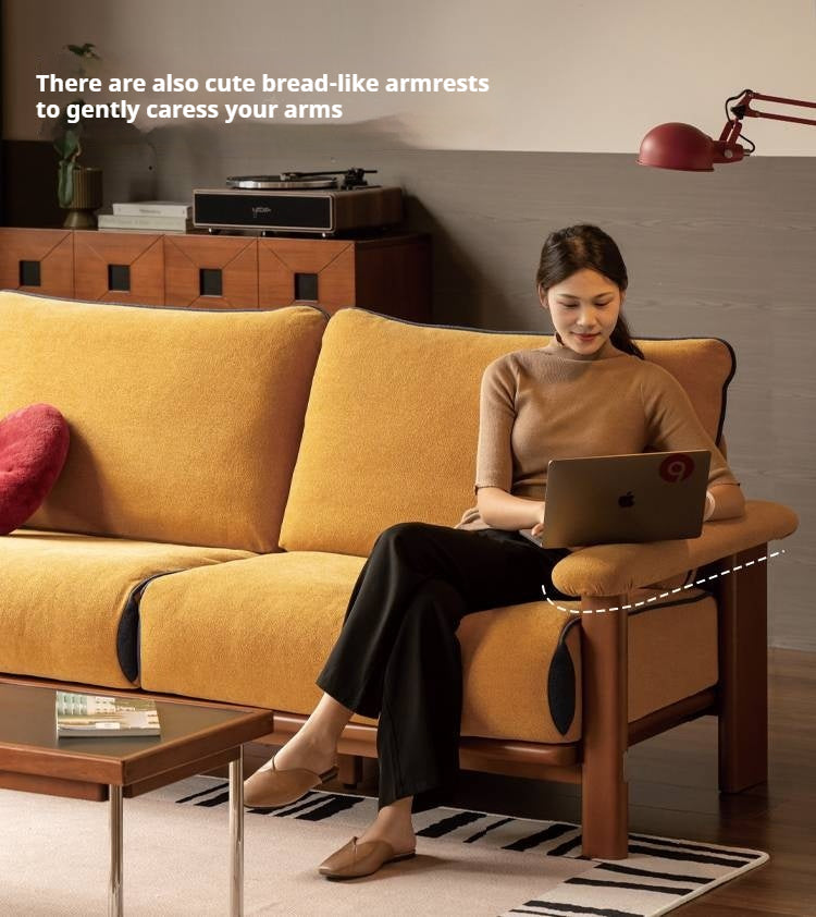 Beech Solid Wood Sofa Ancient Style