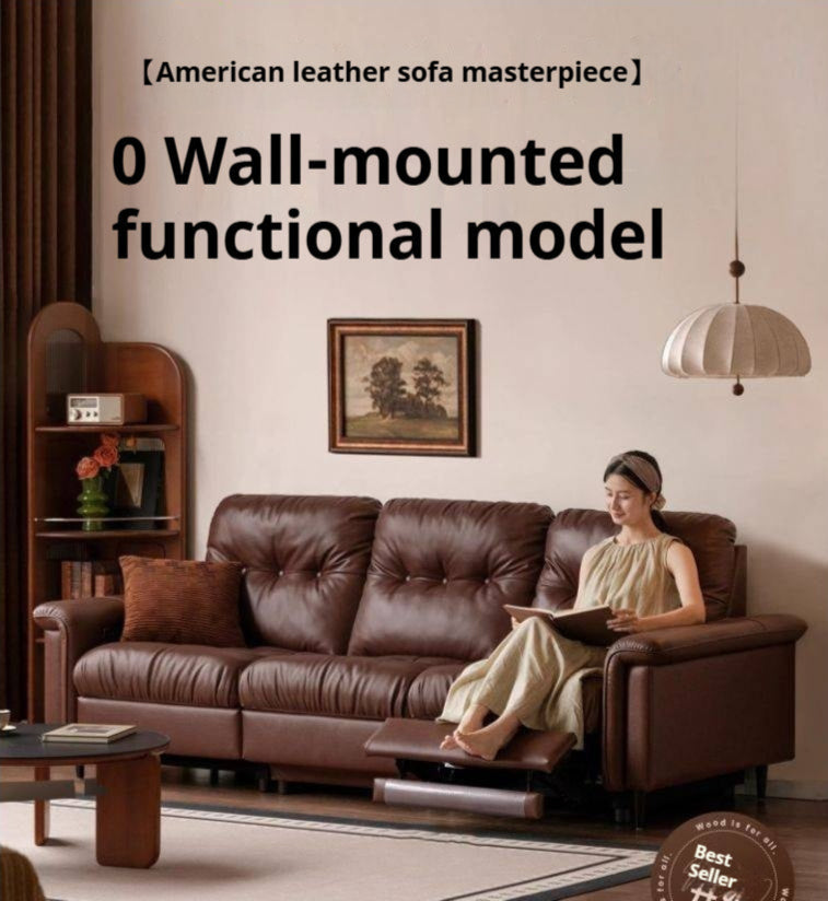 Leather French Retro Sofa