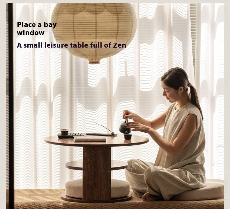 Ash Solid Wood Dual Use Tea Table