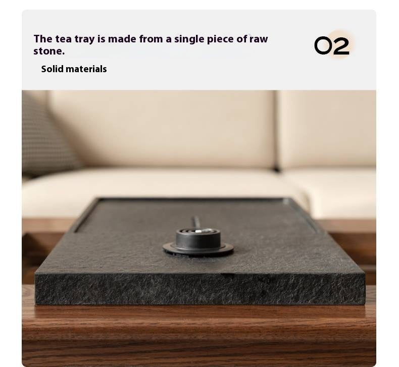 Oak, Black Walnut Solid Wood Telescopic Tea Table