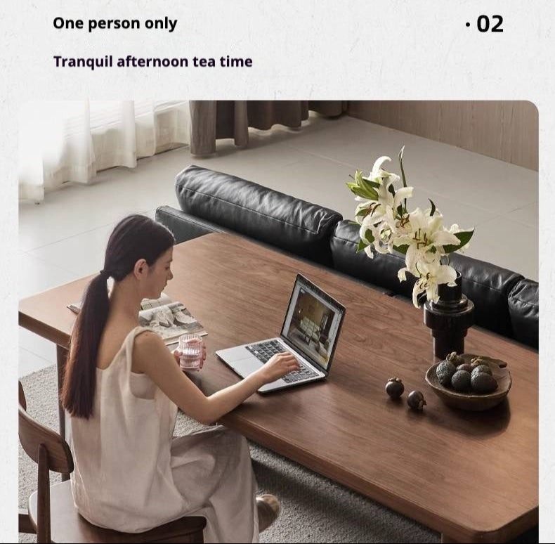 Black Walnut Solid Wood Dining Table