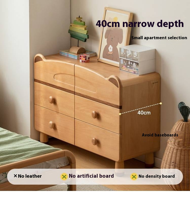 Beech Solid Wood Childrens Drawer