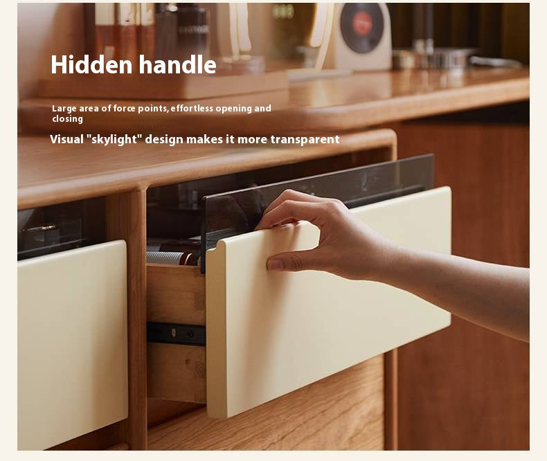 Cherry Solid Wood Modern Style Dressing Table