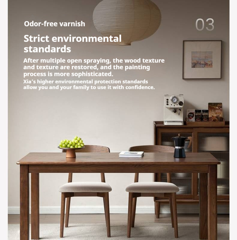 Oak Solid Wood Modern Dining  Table