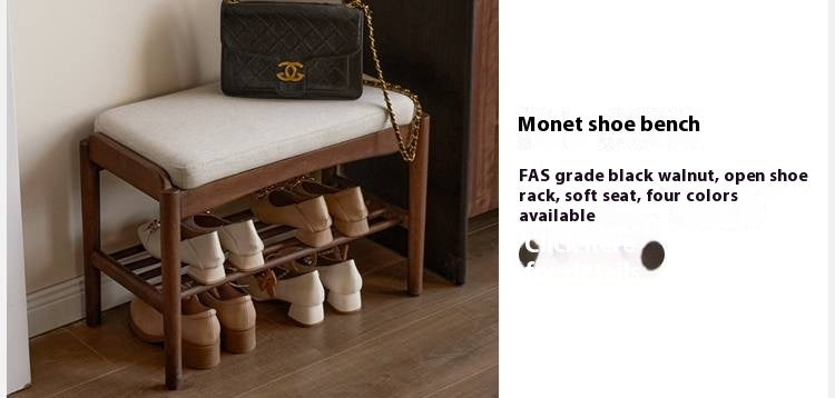 Ash Solid Wood Large Capacity Shoe Cabinet