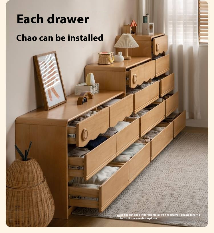 Beech Solid Wood Children's Chest of Drawers