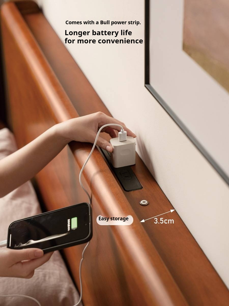 Poplar Wood Solid Wood Antique Style Box Bed