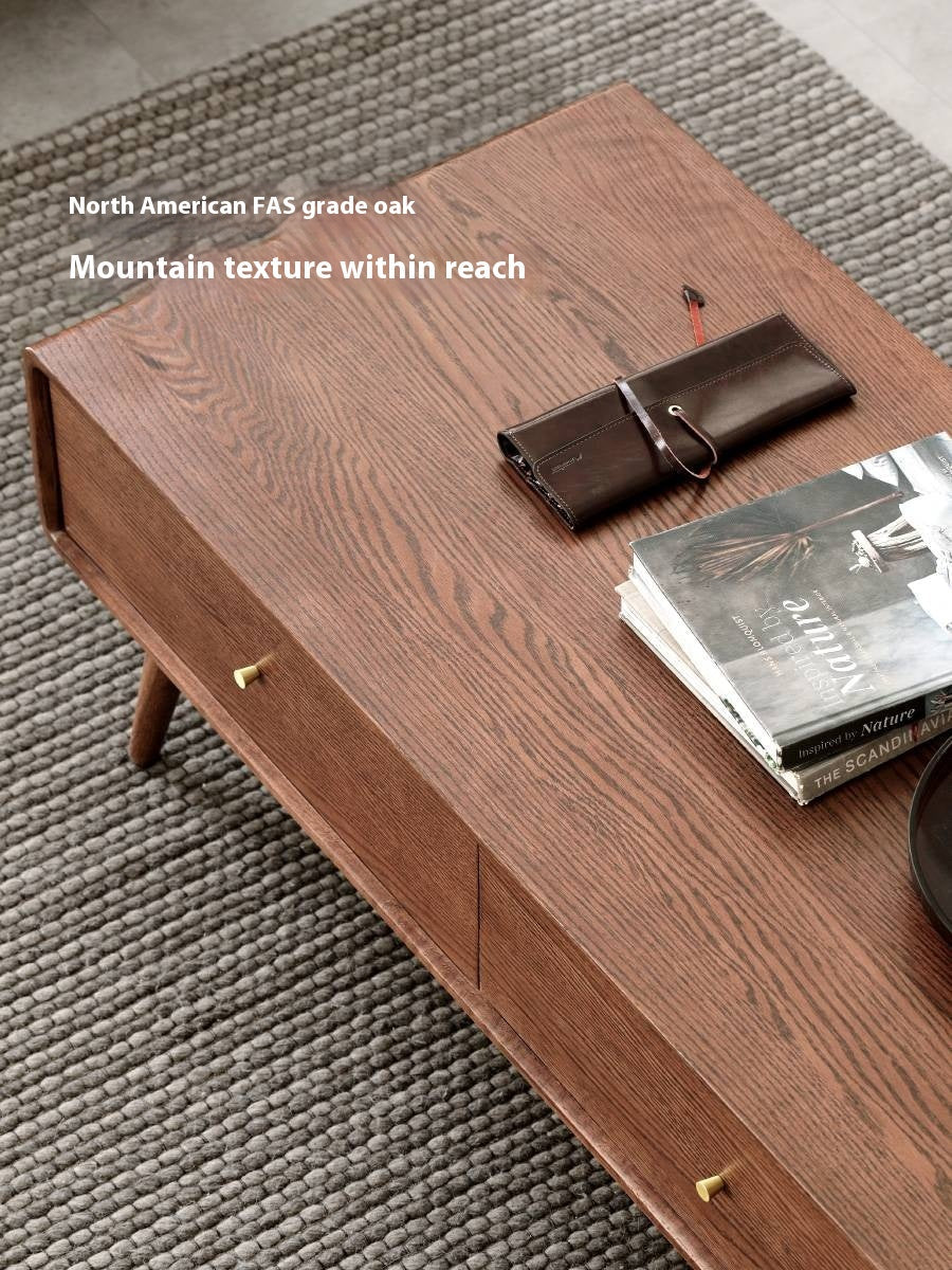 Oak Solid Wood Nordic Modern Style Coffee Table