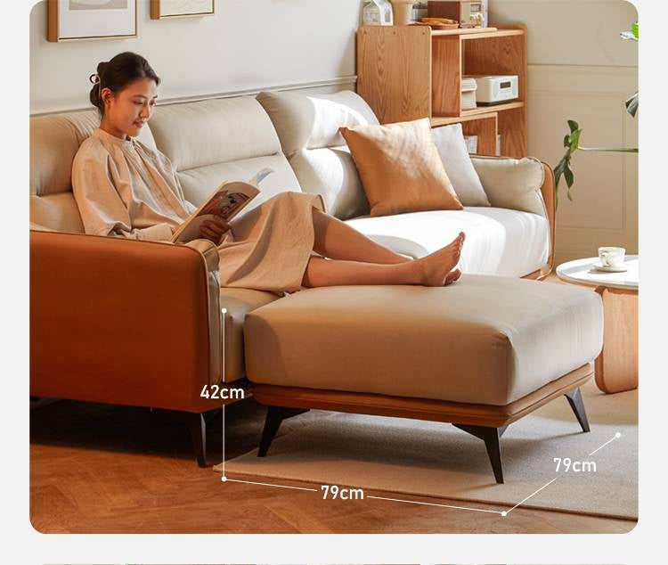 Fabric Soft Footstool Modern And Simple  Footrest-