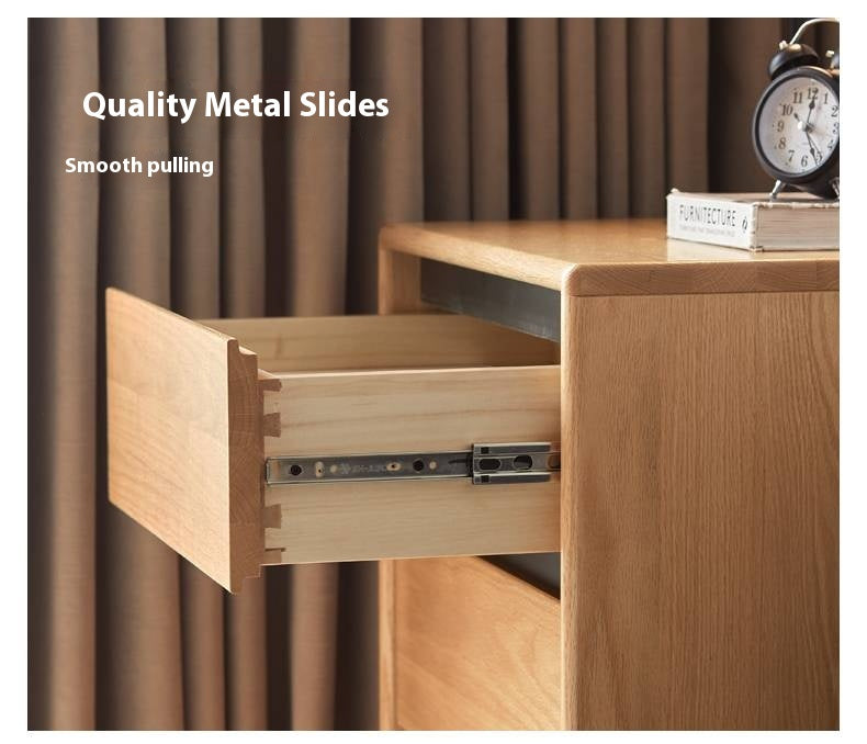 Oak Solid Wood Modern Drawer Cabinet
