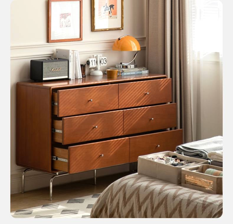 Poplar Solid Wood Ancient Style Wall Drawer Cabinet