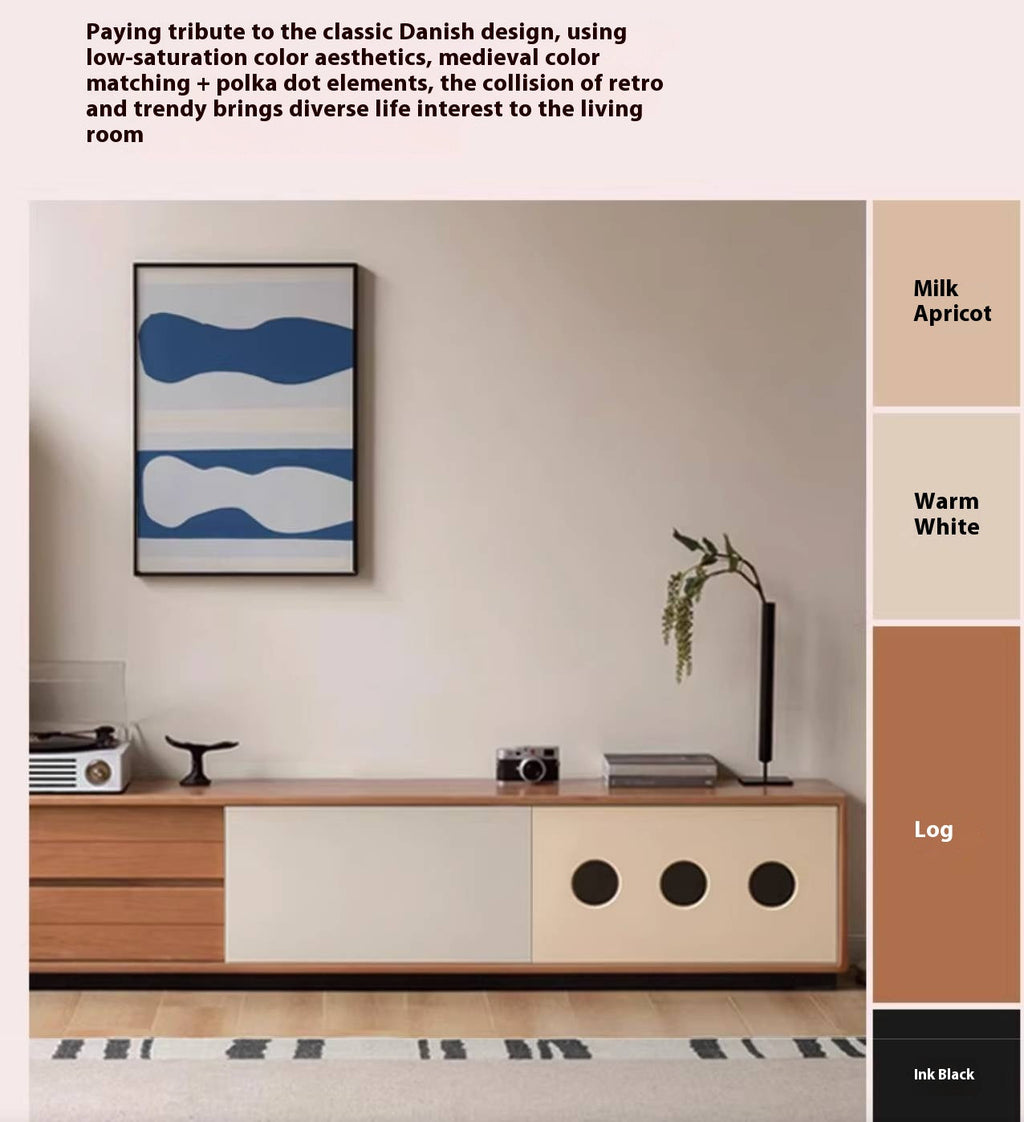 Cherry Solid Wood Antique Style TV Stand