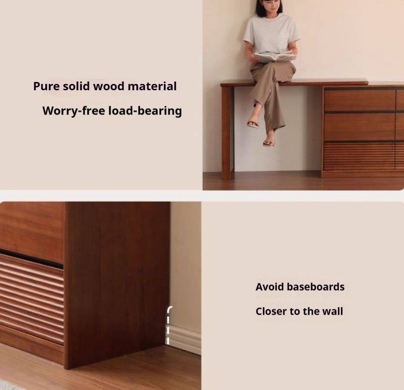 Pine Solid Wood Makeup Desk