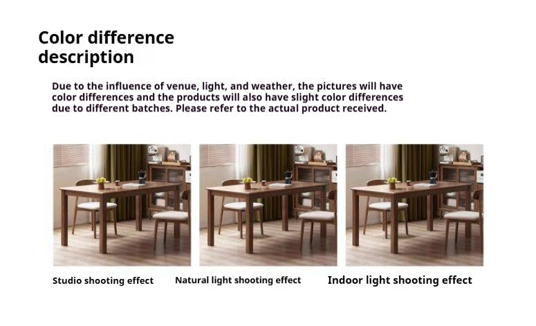 Oak Solid Wood Modern Dining  Table