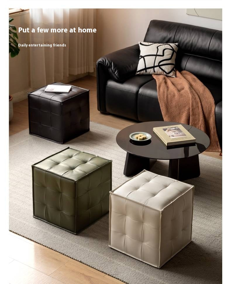 Leather Modern Simple Style Dressing Stool