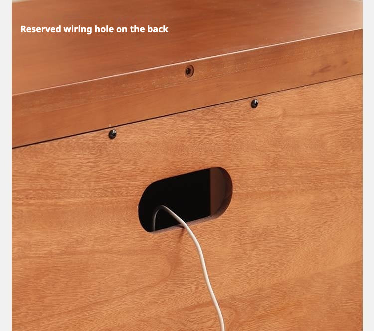 Poplar Solid Wood TV Cabinet Antique Style Module Combination.