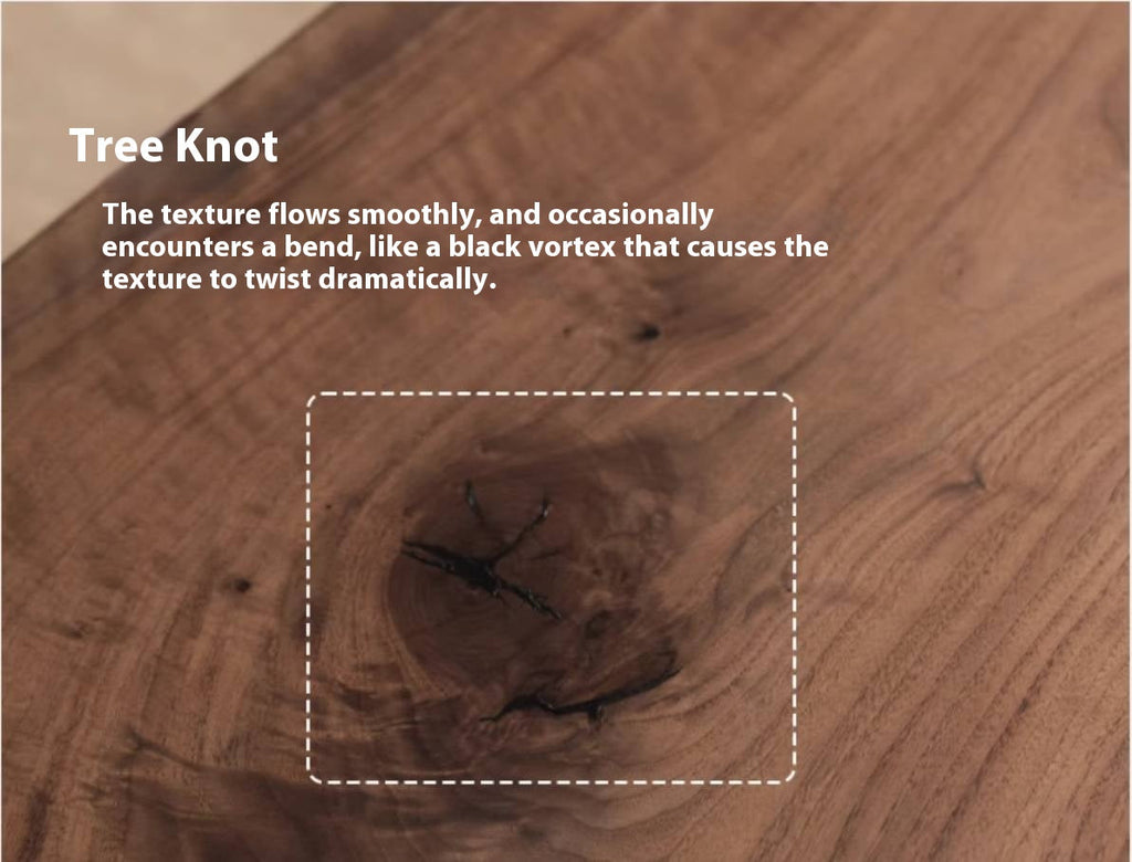 Black Walnut Solid Wood Wabi Sabi Style Coffee Table