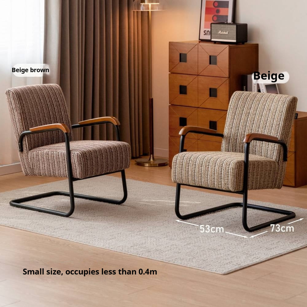 Fabric Sofa Middle Retro Chair