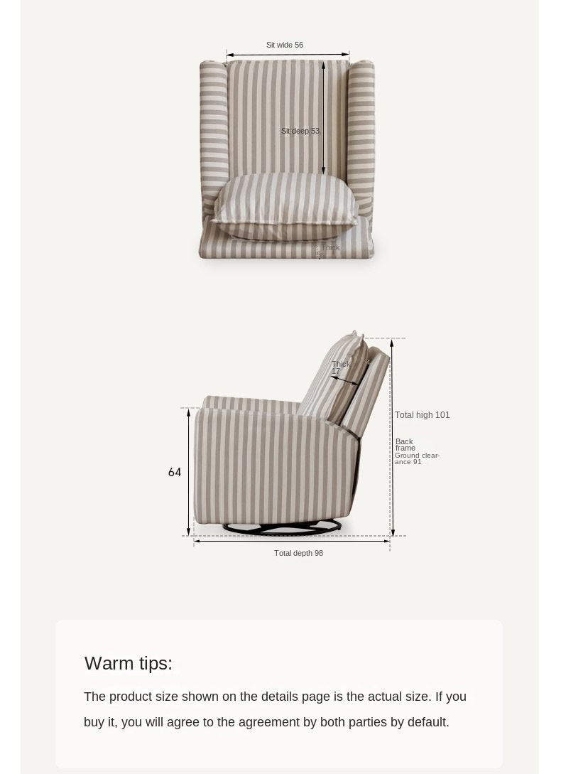 Cotton, Linen Electric Sofa Chair