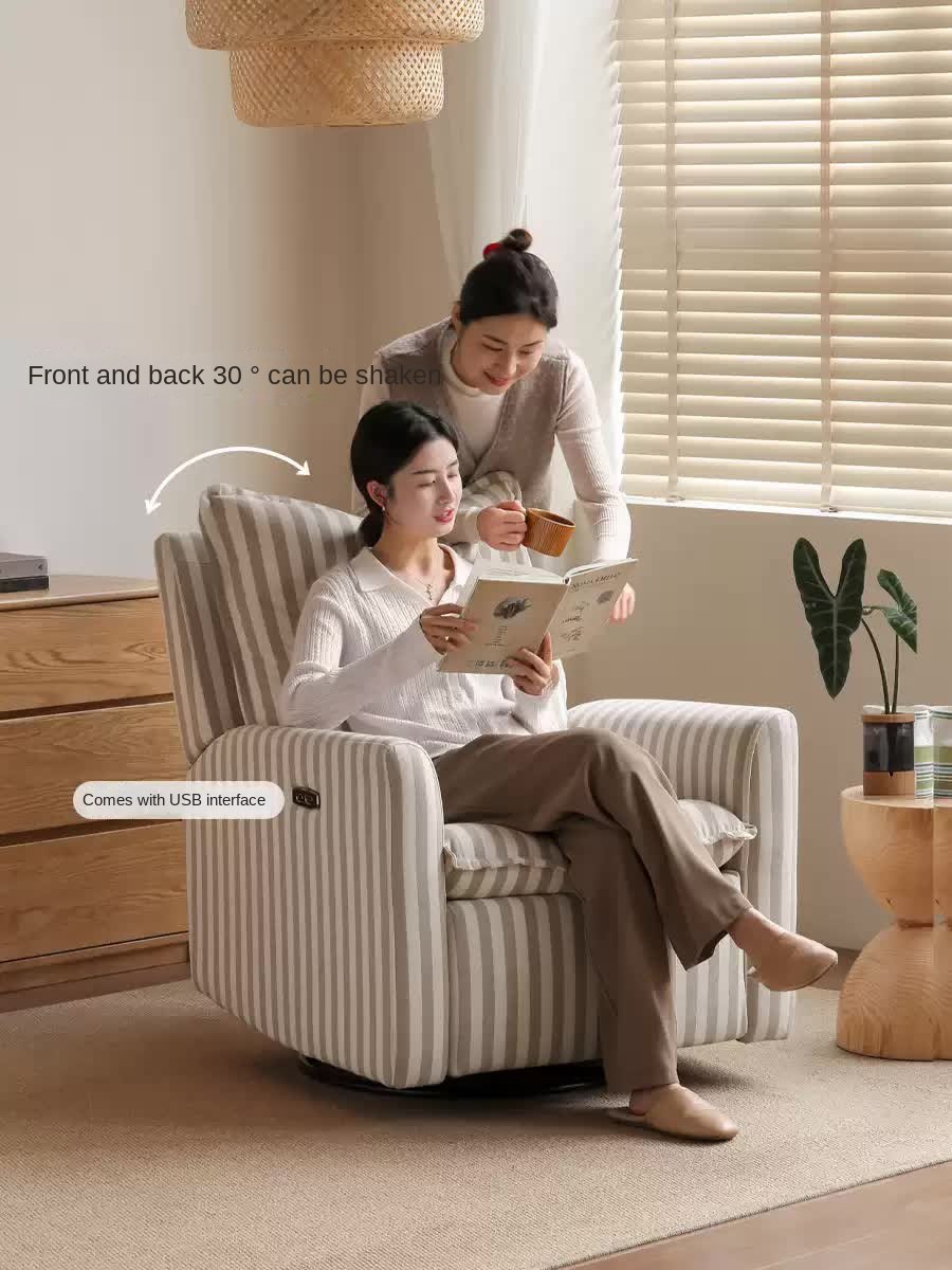 Cotton, Linen Electric Sofa Chair