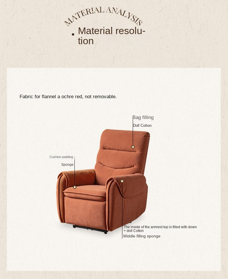 Flannel Electric Sofa Chair Living.