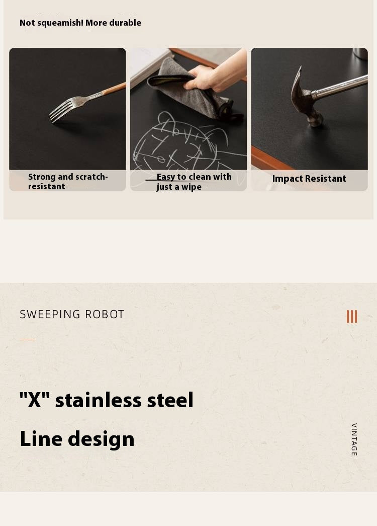 Poplar Solid Wood Middle Ages Rock Plate Coffee Table