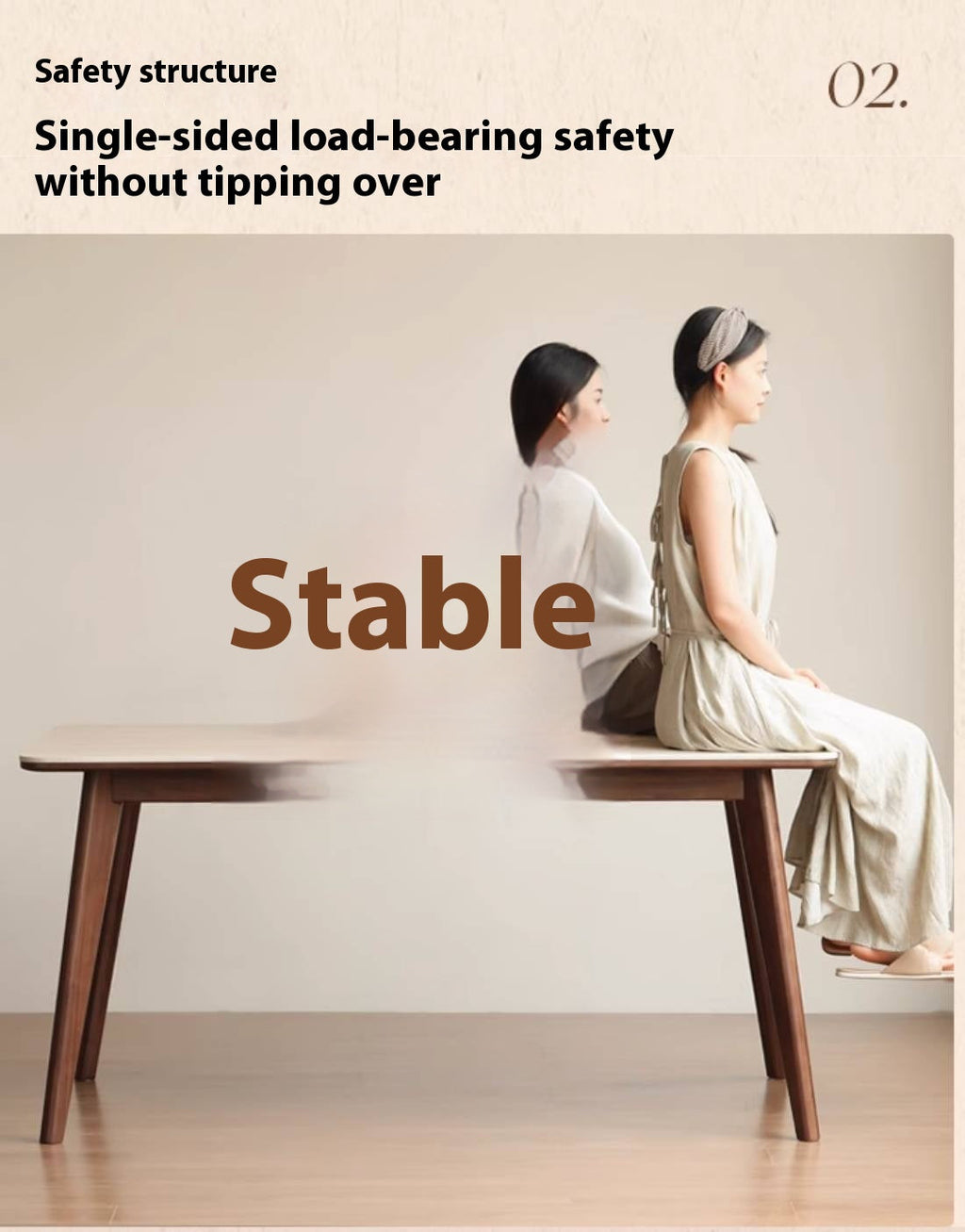 Black Walnut Solid Wood Vintage Rock Plate Dining Table