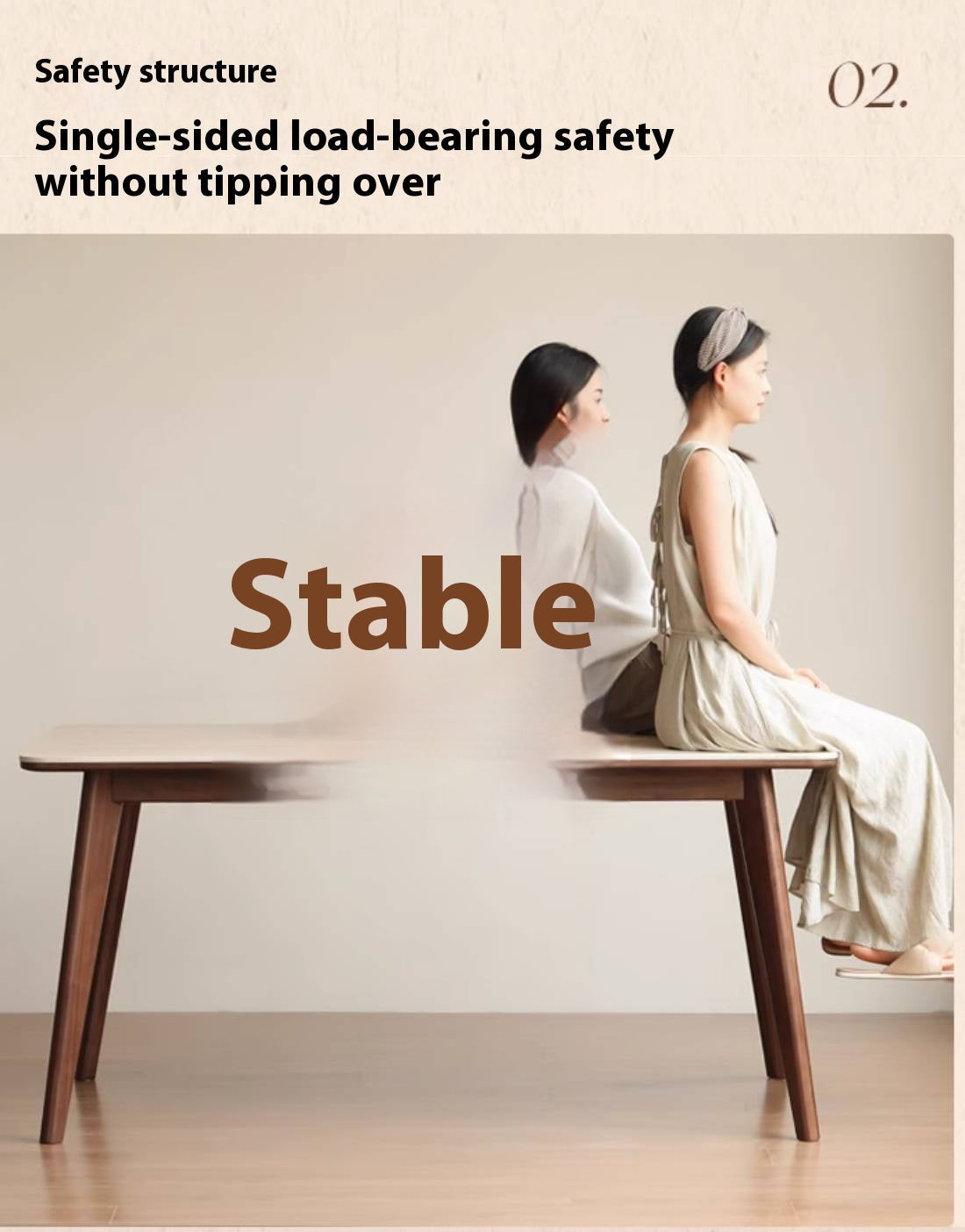 Black Walnut Solid Wood Vintage Rock Plate Dining Table