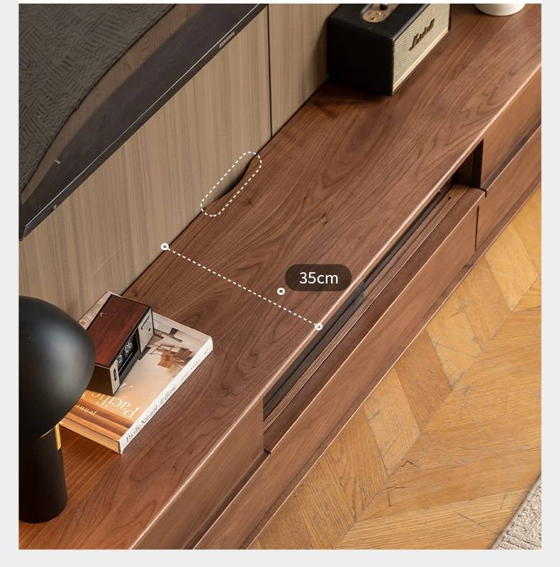 Black Walnut Solid Wood TV Stand