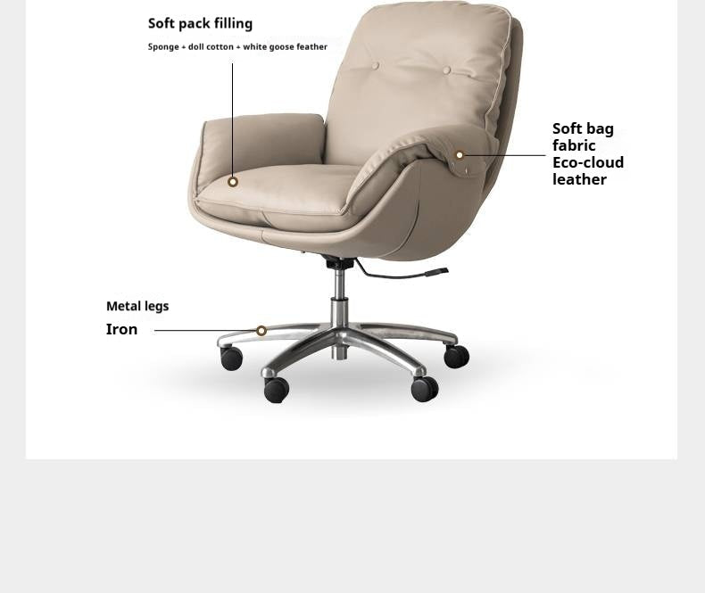 Leather Computer Soft Backrest Office Chair