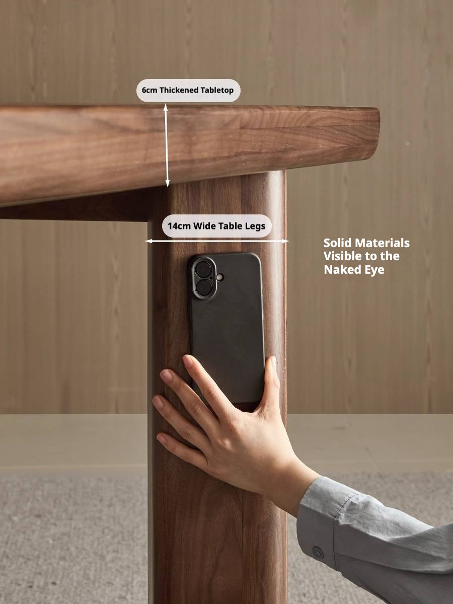 Black Walnut Solid Wood Dining Table