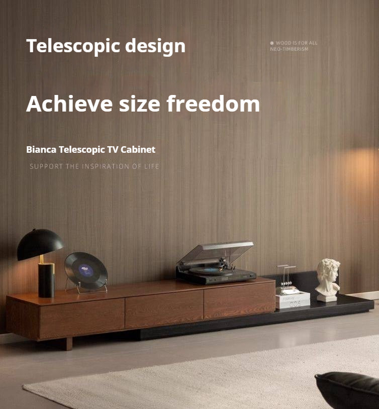 Ash Solid Wood Modern Simple Floor TV Cabinet