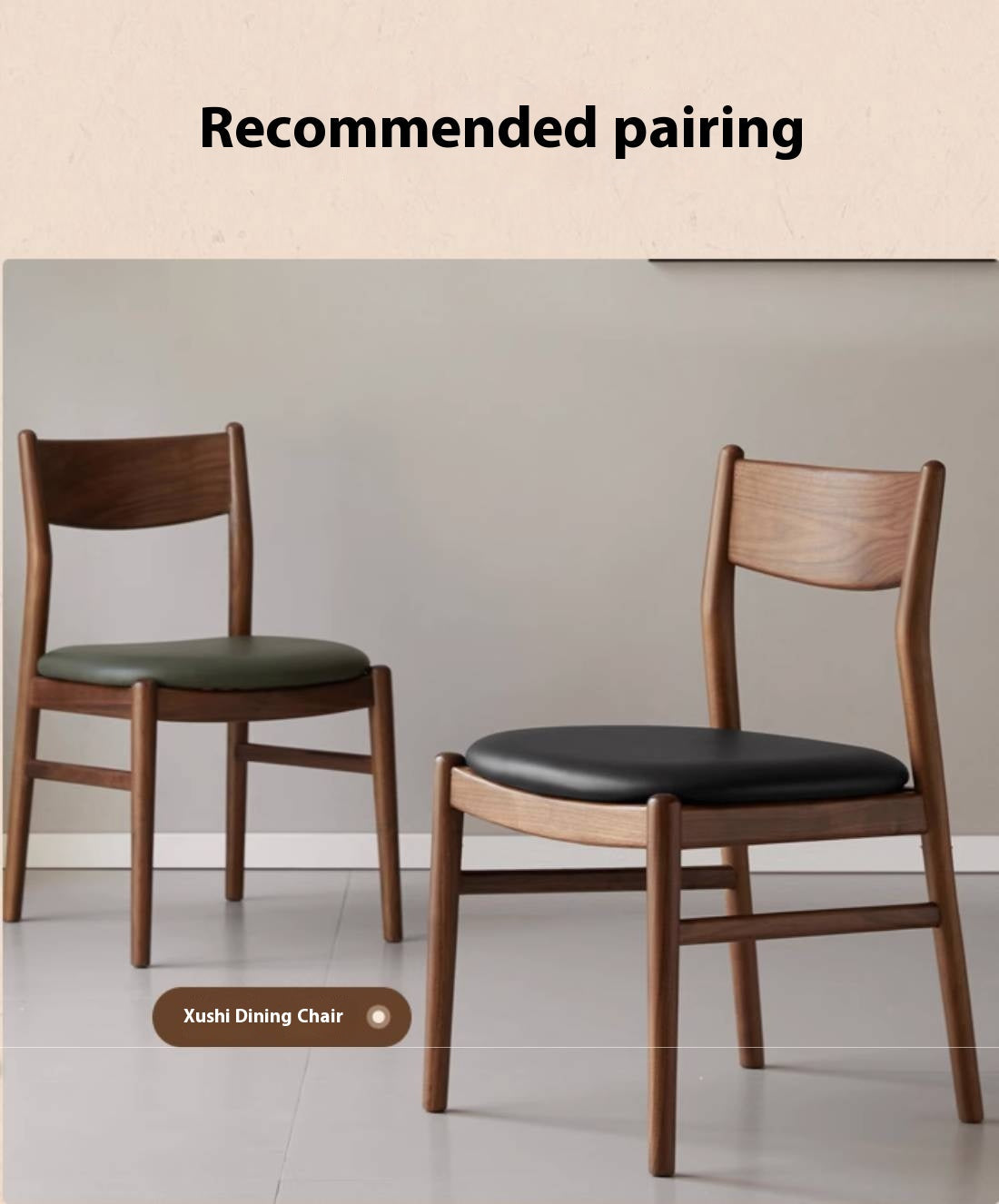 Black Walnut Solid Wood Vintage Rock Plate Dining Table